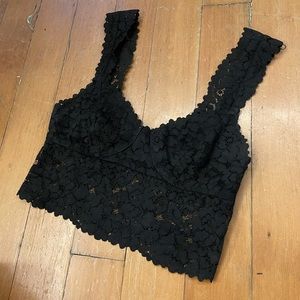 Free People Black Lace Brami